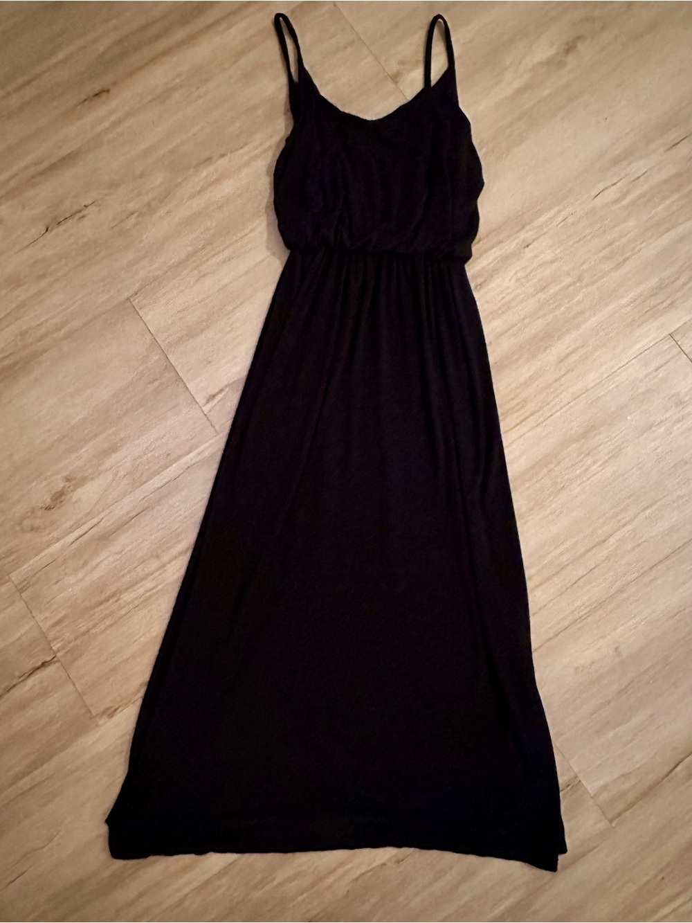 Olivia Rae Black Maxi Dress with Spaghetti Straps